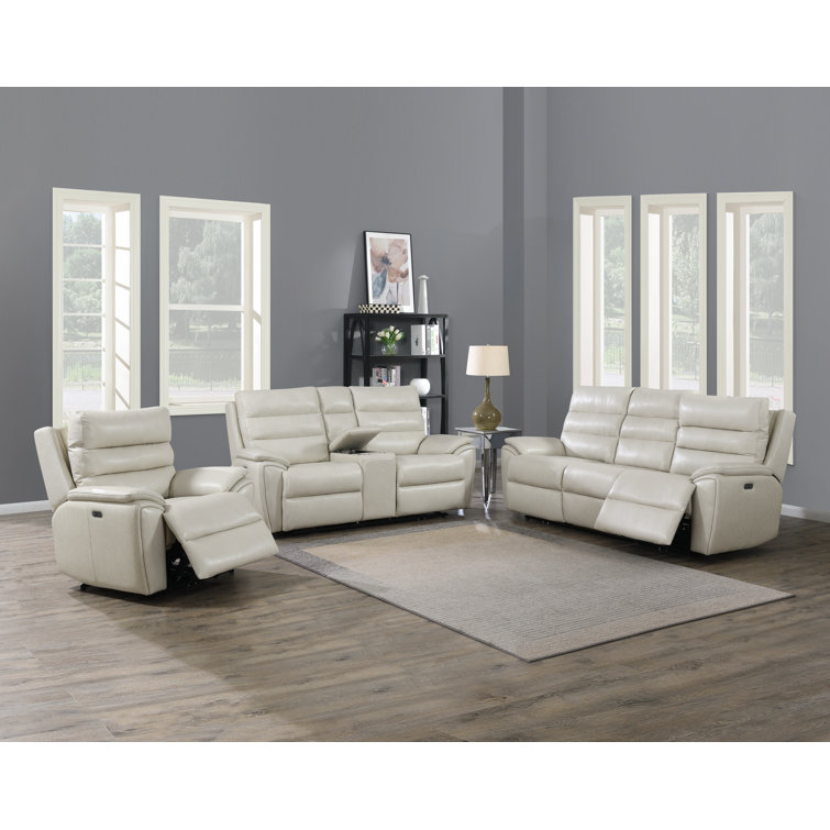 Wade Logan® Aletriz 3 Piece Leather Reclining Living Room Set